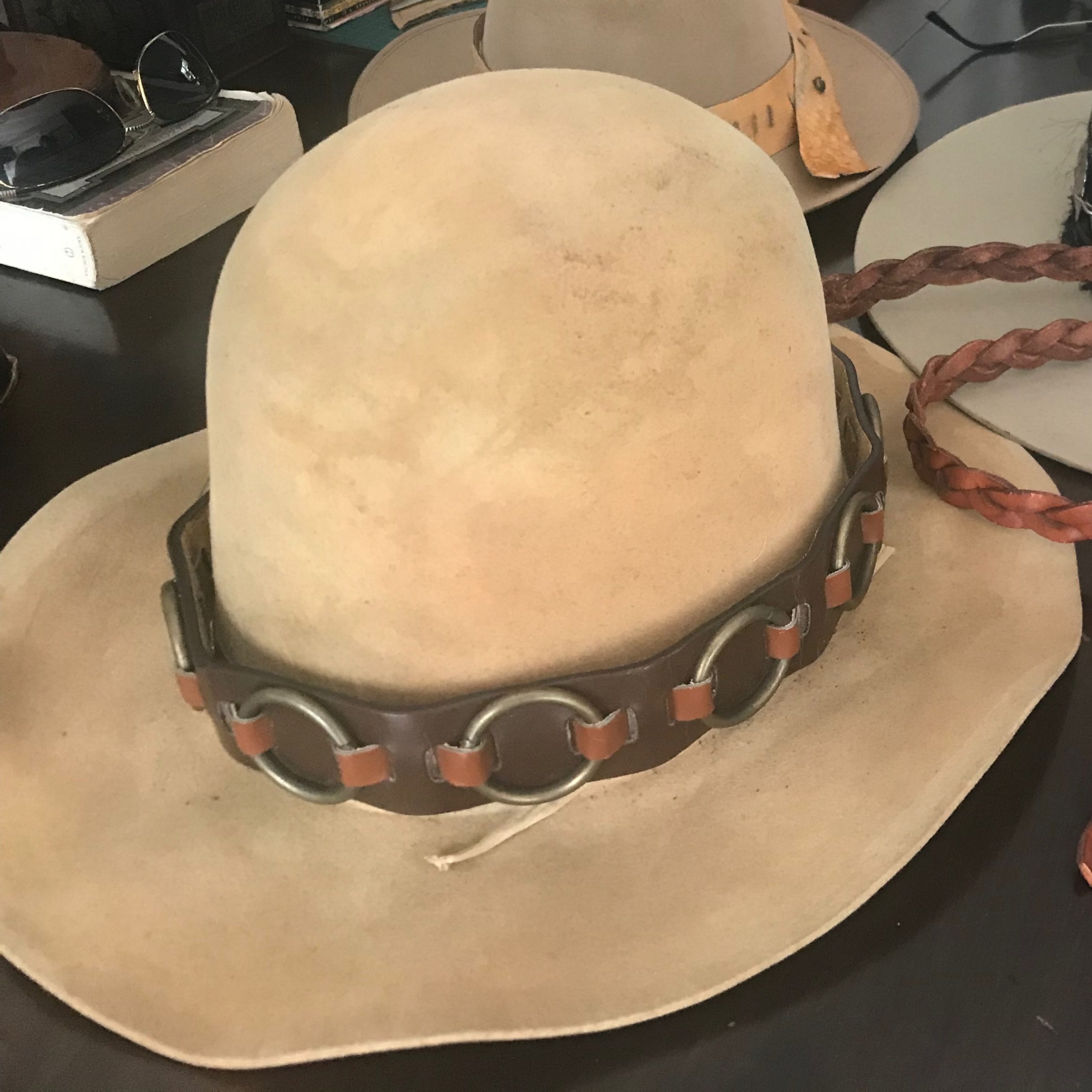Vintage Western Navajo-inspired Tall Open Crown Hat