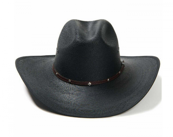 Blaze Black Palm Straw Western Stetson