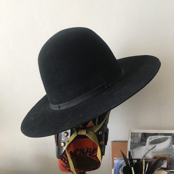 Vintage 5X Billy Jack Black Tall Open Crown