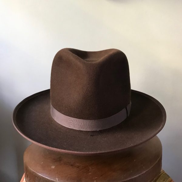 Engelbert Hatters Dayton High Crown Fedora Brown - Image 2