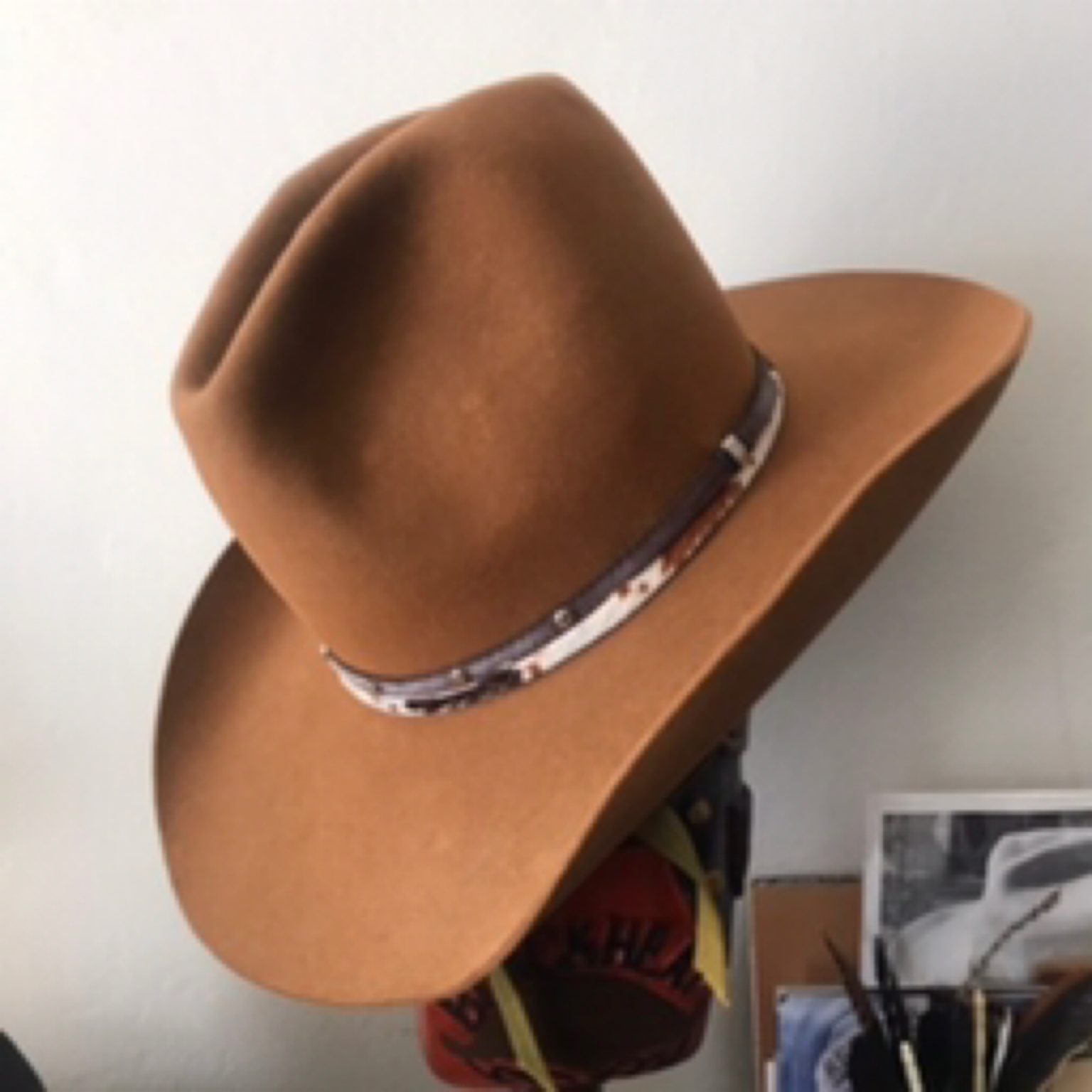 RESISTOL レジストール STAGECOACH ハット 帽子 メンズ ブラウン 7 Vintage Resistol Self Conforming Stagecoach Cowboy Hat Size 6 7