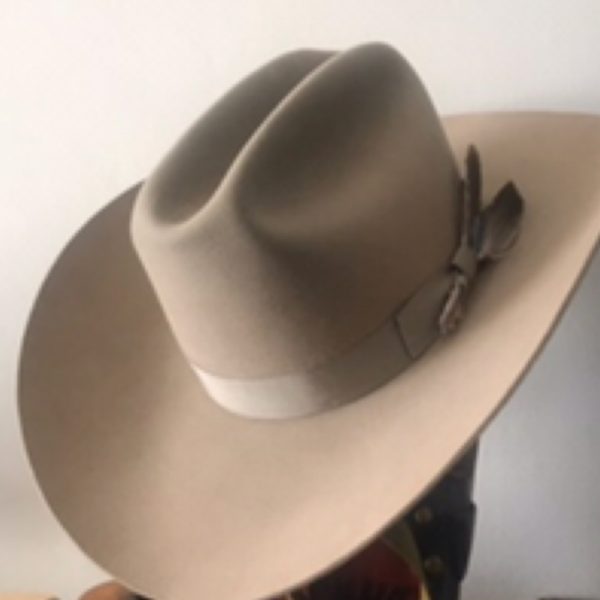 Dodger 10X EL Paso Texas Grey Vintage Western Beaver Fur