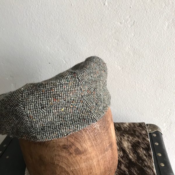 IRELAND HATS FLAT CAP GREEN TWEED WOOL INNER LINER AND BAND - Image 3