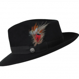 Chatham Stetson Black Fur Felt Fedora