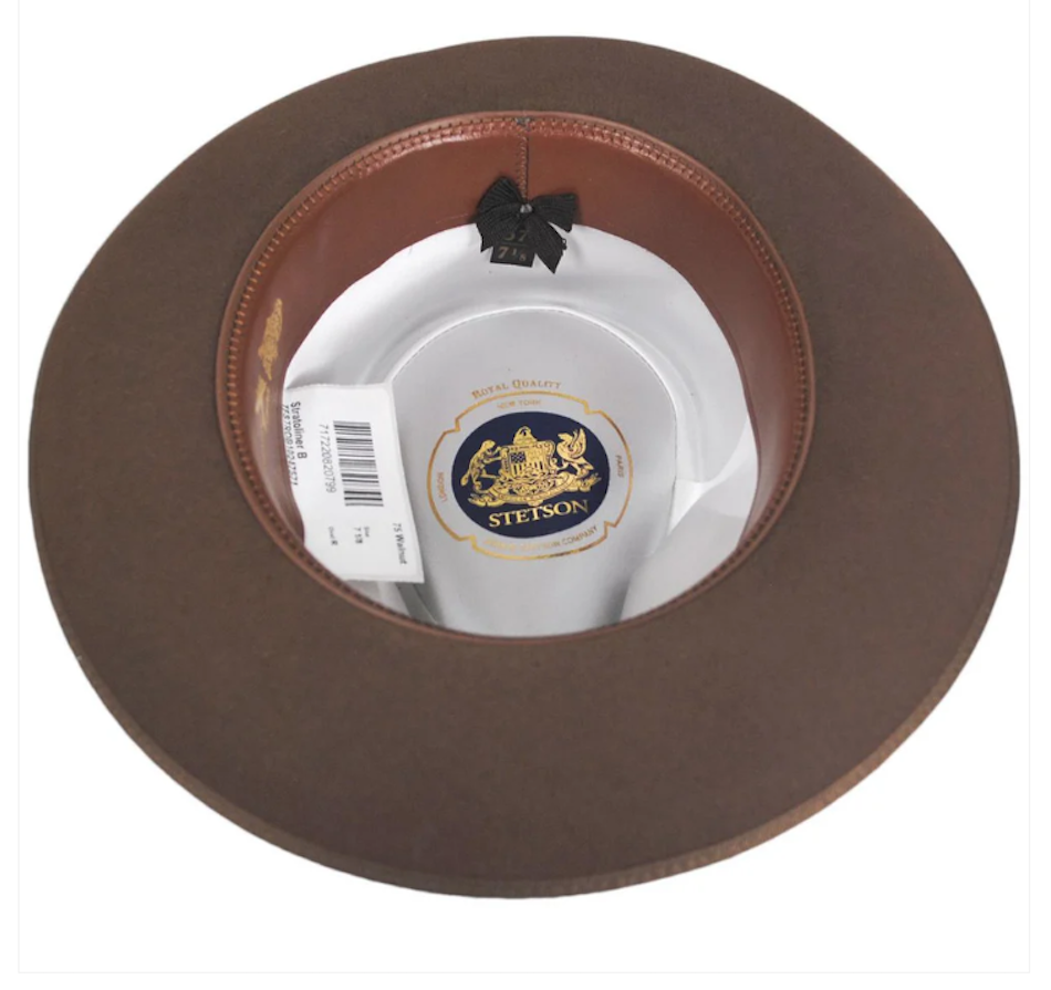 Stratoliner Walnut Stetson Fur Felt Fedora - Image 3