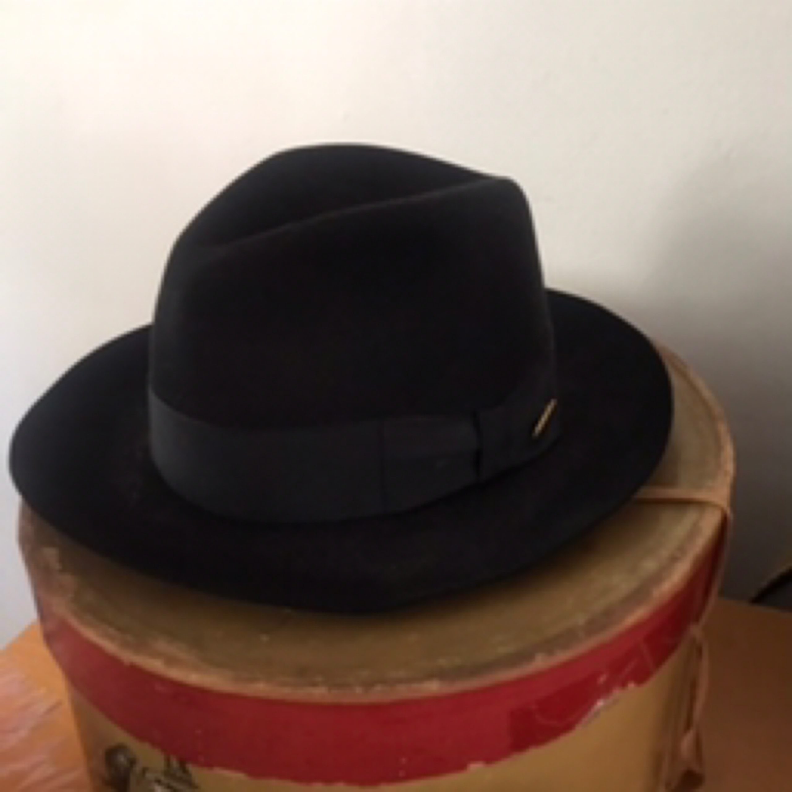 Vintage Stetson Sovereign Black Fedora