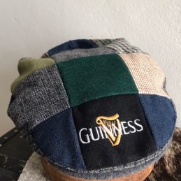 Irish Flat Cap Patchwork Guiness Logo