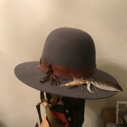 Vintage Western Navajo-Inspired Grey Open Crown